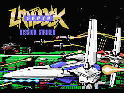 Super Laydock - Mission Striker Title Screen